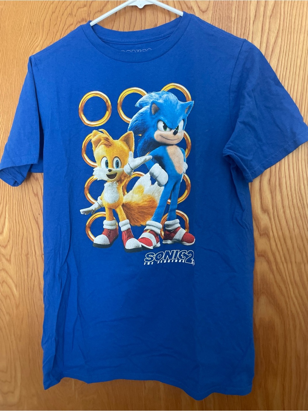 Sonic 2 Graphic Tee with Sonic & Tails - Royal Blue